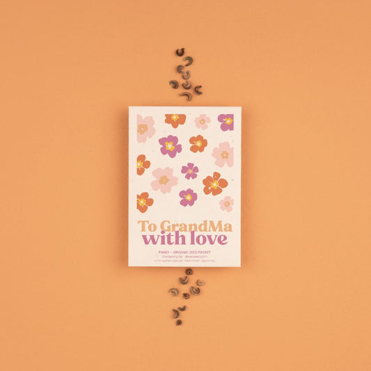 To GrandMa With Love - Seed packets